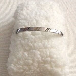 Monet Silver Tone Bangle Bracelet